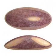 Les perles par Puca® Athos Cabochon 3D Opaque mix violet/gold ceramic look 03000/14496